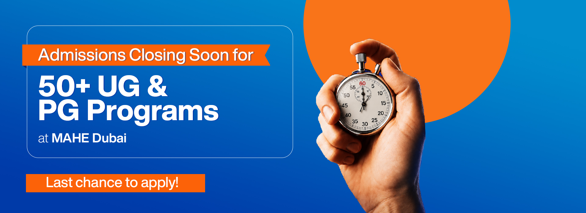Admissions Closing Soon