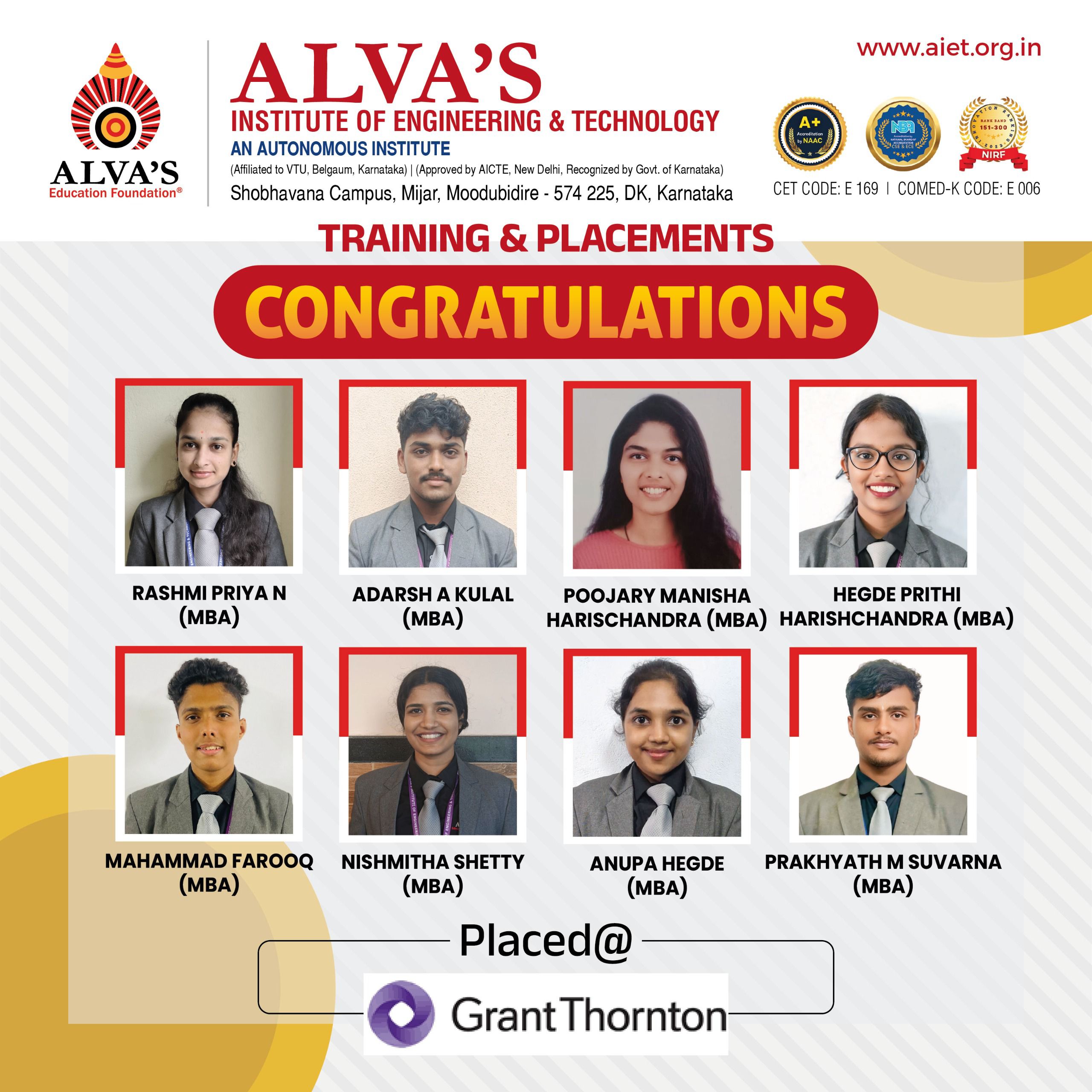 Alva's PUC Science Results 2025-2026