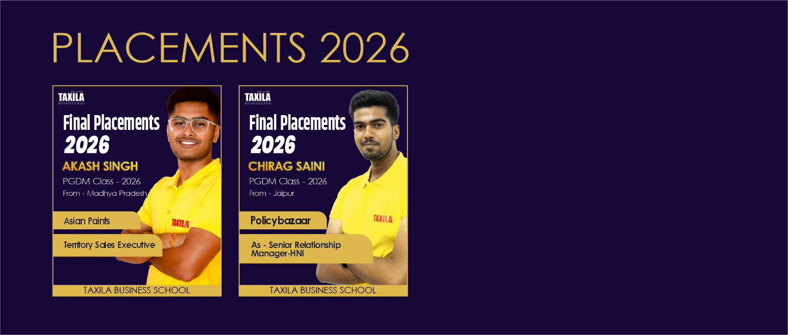 Taxila Business School 2024 Placements