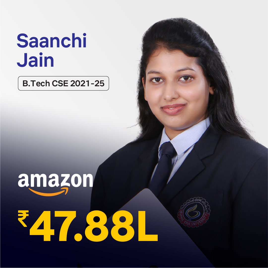Saanchi Jain placed in Amazon