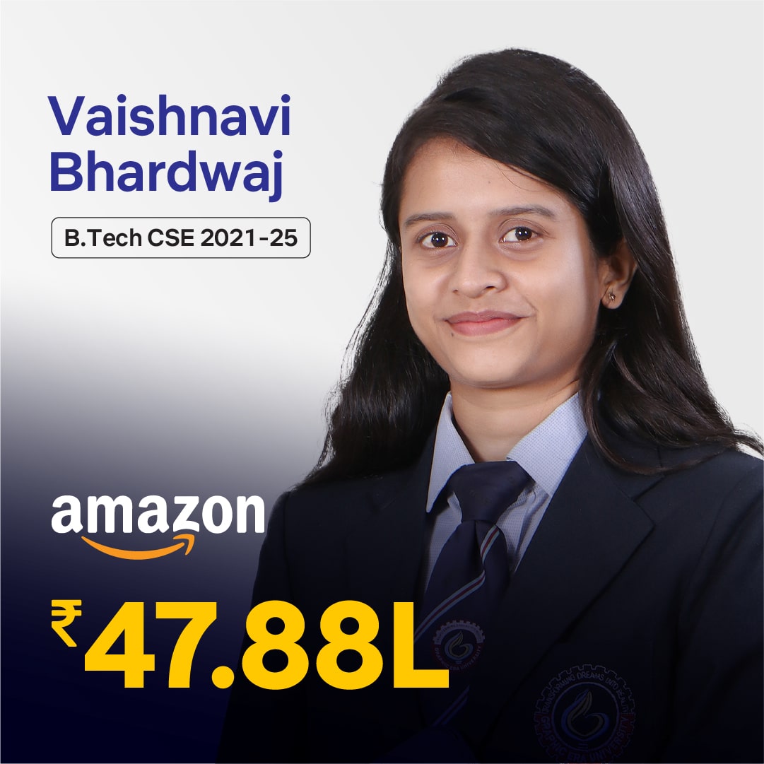 Vaishnavi Bhardwaj placed in Amazon