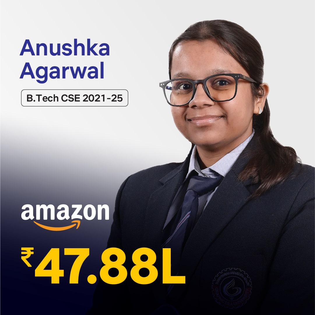Anushka Agarwal placed in Amazon