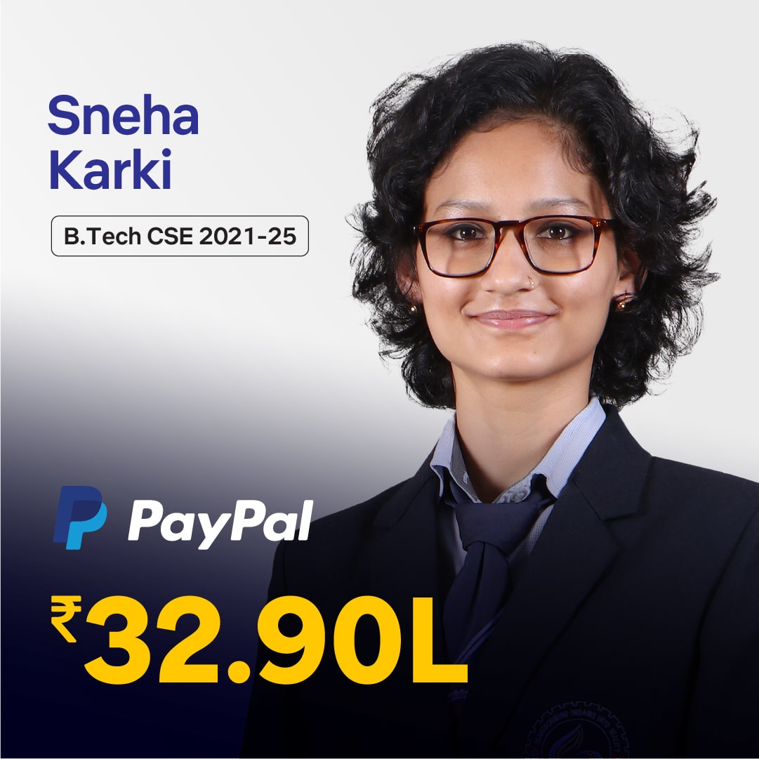 Sneha Karki placed in Paypal