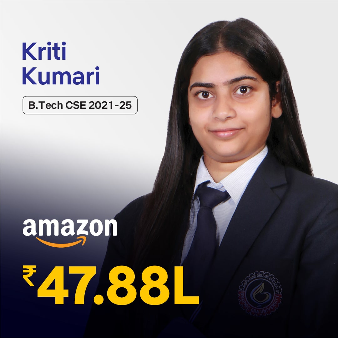 Kriti Kumari placed in Amazon