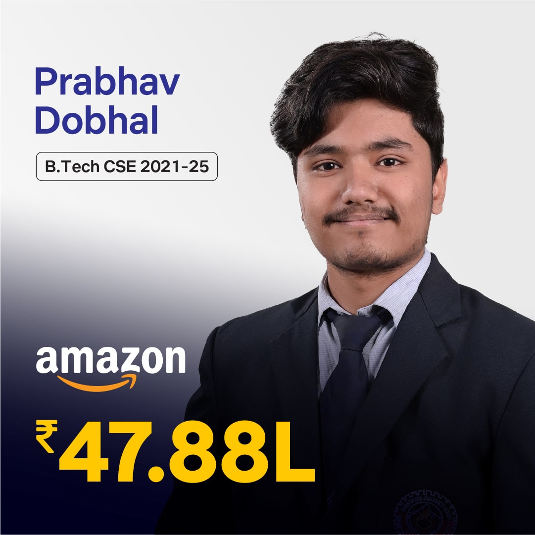 Prabhav Dobhal placed in Amazon