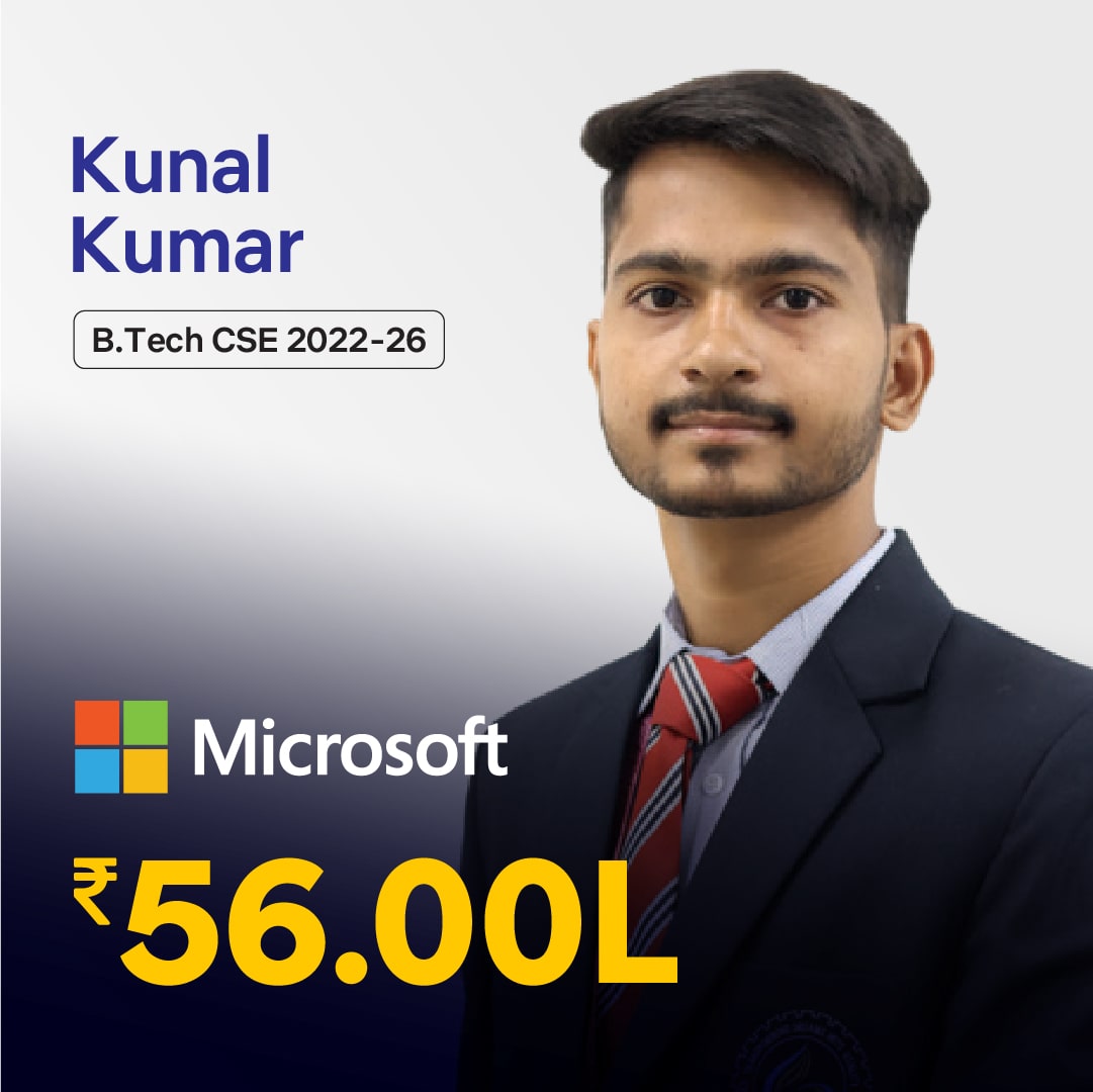 Kunal Kumar placed in Microsoft