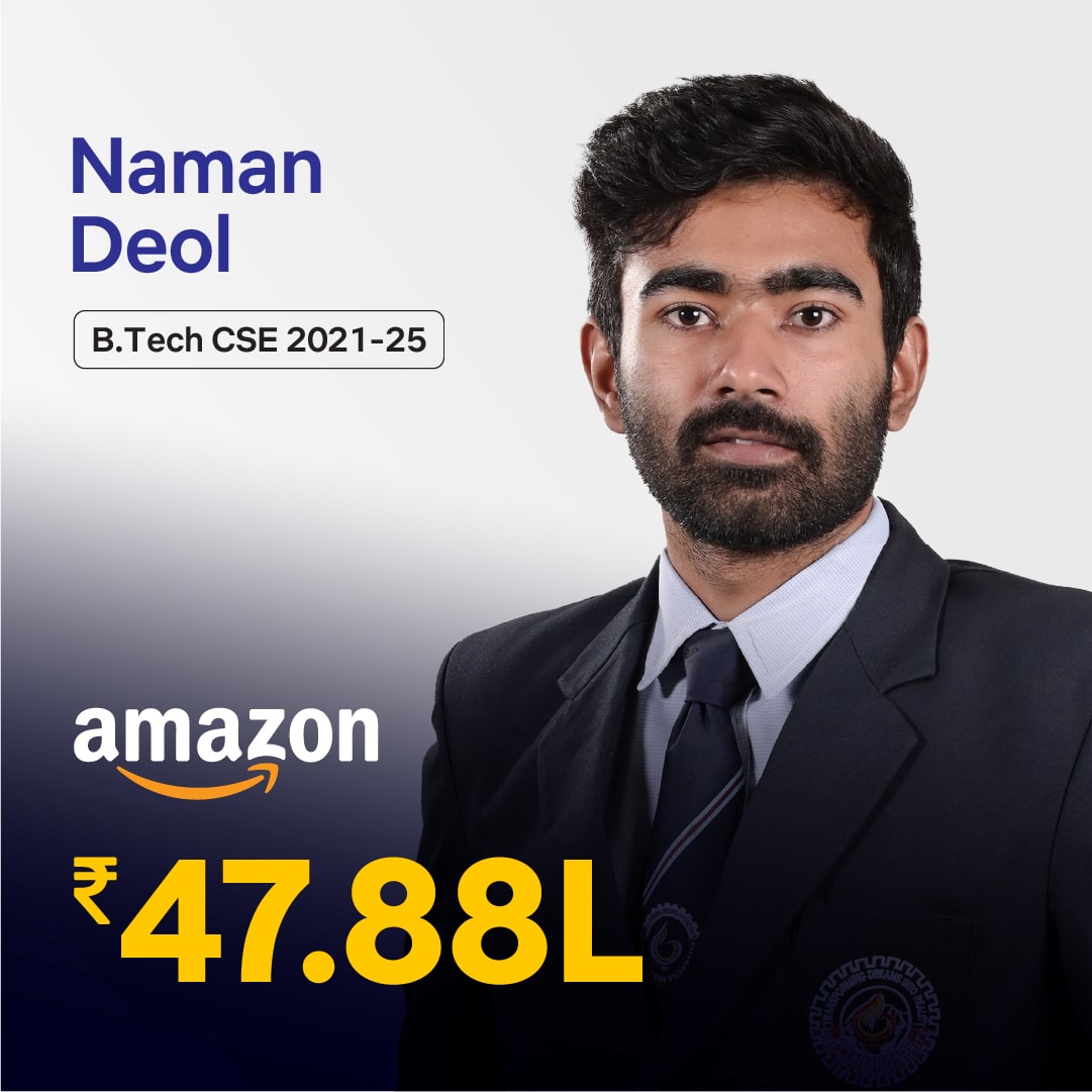 Naman Deol placed in Amazon