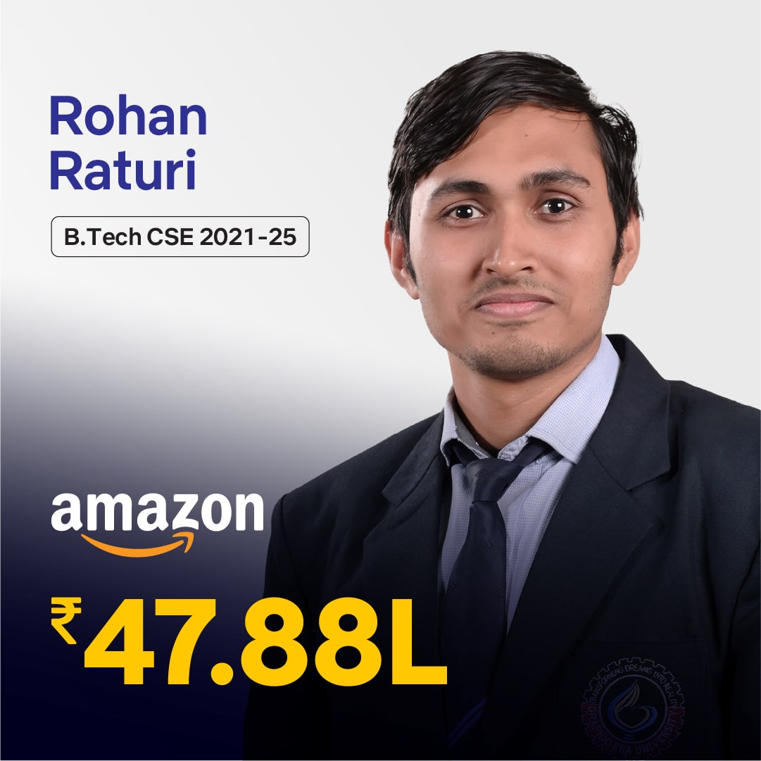 Rohan Raturi placed in Amazon