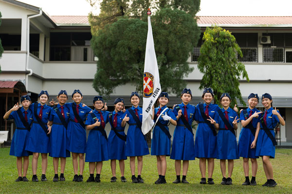 Girls Brigade on field